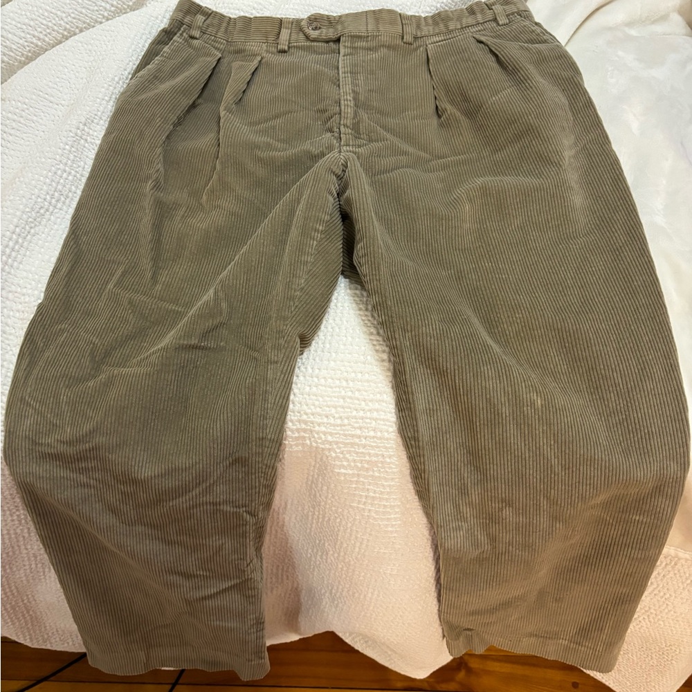 Men’s vintage LL Bean corduroy trousers - taupe - sz 40